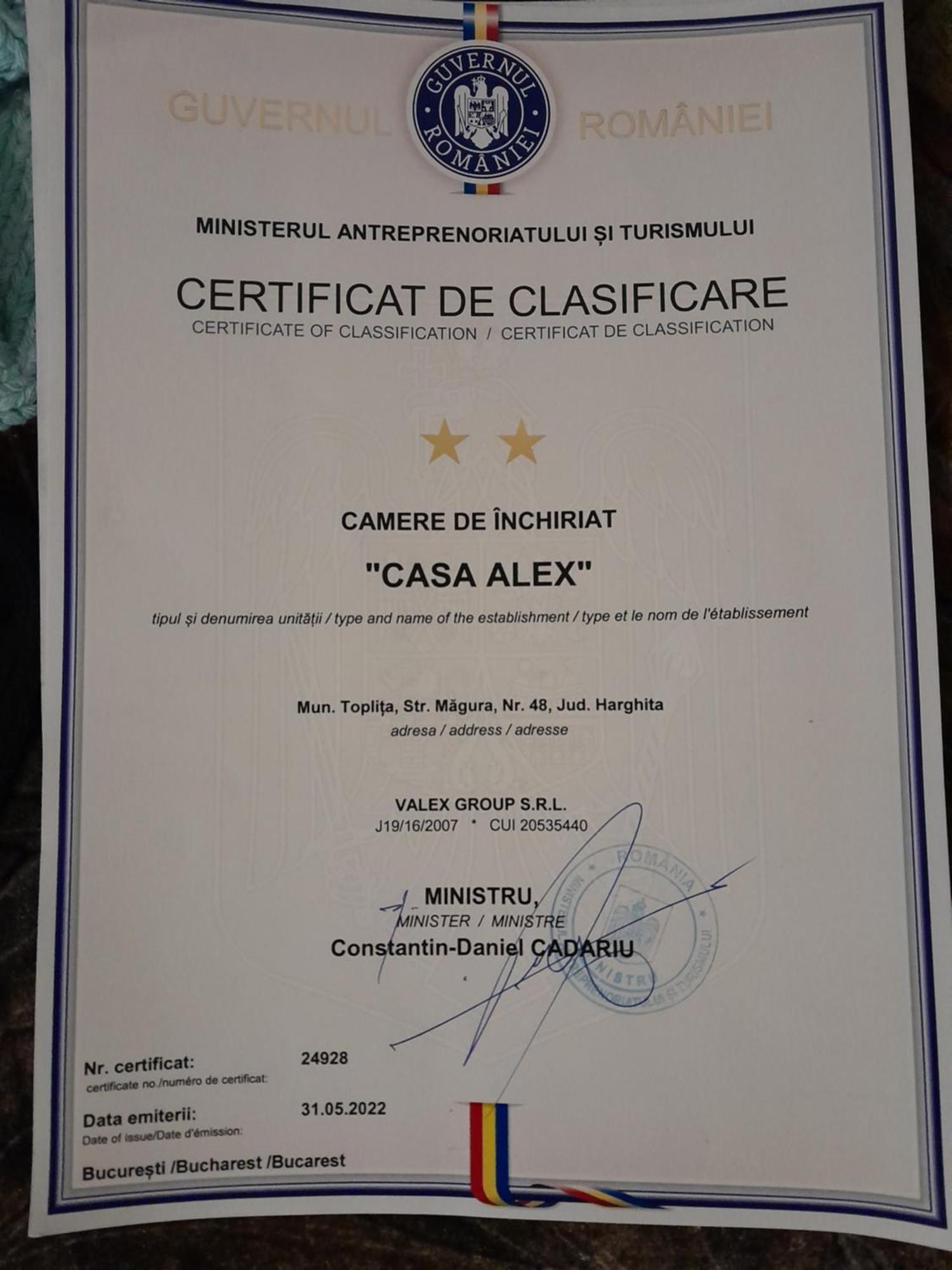 מלון Topliţa Casa Alex מראה חיצוני תמונה